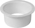 5" Inch Pack of 2 - Duct Connector Flange, Plastic Straight Pipe Flange for Heating Cooling Ventilation System - Ducting Coupling Wall Plate - Ass...