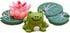 Frog Lotus Leaf Garden Accessories Miniatures Fairies Gnome Figures Resin Garden Mushroom House Figures Fake Pond Lawn Bridge Figurines Terrarium ...