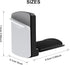 Headphone Stand - Foldable Headset Wall Mount Holder Adhesive Gaming Headphone Hanger Hook Earphone Clamp for Most Headphone (White), HK-01-WH...