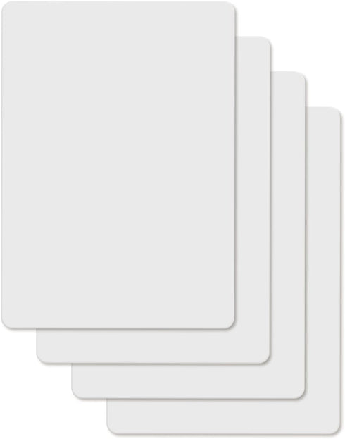 Cut N' Funnel Food Service Grade Heavy Gauge Flexible Cutting Board Mats 4 Pack 9” x 12” Made in the USA BPA Free Plastic Dishwasher Safe...