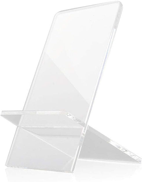 Teensery 1 Pack Clear Acrylic Cross Display Stand Easel Detachable Cell Phone Holder Rack for Retail Shop Tabletop...