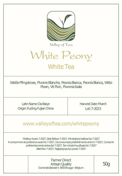White Peony White Tea - Bai Mu Dan Chinese White Tea - Pai Mu Tan Loose Leaf Tea From China - Baimudan or Paimutan - White Tea Leaves Loose Leaf W...
