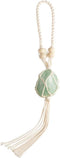 Natural Green Fluorite Meditation Healing Crystals Feng Shui Hanging Ornament for Car, Window, Home Decor...