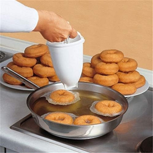 wjq&linyuzi Plastic Donut Maker Waffle Molds Kitchen Accessory Bakeware Doughnut Maker Cake Mold Biscuit Cookies Diy Baking Tool...