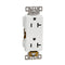 Square D by Schneider Electric Square D X Series 125-Volt Tamper Resistant Duplex Decorator Receptacle Outlet, 20 Amp, Matte White...