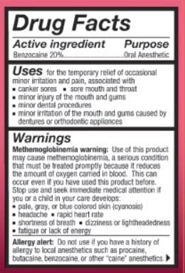 HurriCaine Topical Anesthetic Gel Watermelon - 1 oz....