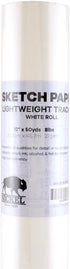 Nickel White Sketch Tracing Paper Roll, 12 inch X 50 yard I White Translucent Paper Vellum I Lightweight Paper for Drawing, Sketching, Drafting, O...