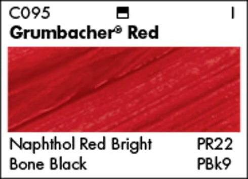 Grumbacher 90-ml Metal Tube Academy Acrylic Paint, Gloss, Grumbacher Red...