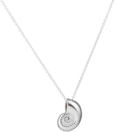 Meiligo® Fashion Woman Conch,snail,shell Charm pendant necklace (Silver)...