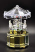 Mechanical Wind-up Carousel Music Box with LED Lights Transparent Acrylic Melody Castle in The Sky Carrying You...