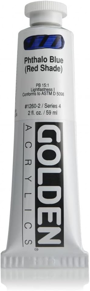 Golden Heavy Body Acrylic Paint, 2-Ounce, Phthalo Blue/Green Shade...