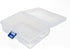 CHILDHOOD 2 Pack of Clear Plastic Clip Box, Crayon box Small Plastic Containers with Lids, Small Modular Supply Case for Office supplies, 6.5 x 4....