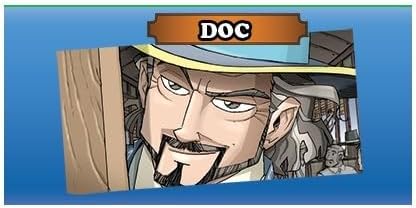 Colt Express Doc BANDIT PACK - New Game Mode Mini-Expansion! Wild West Adventure Game, Strategy Game for Kids & Adults, Ages 10+, 2-6 Players, Mad...