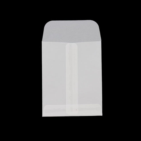 Antrader Glassine Envelopes 3x4 Inch,50PCS Glassine Mini Lotto Lottery Ticket Holders Wedding Guest Favor Tissue Envelope Holder for Scratch Stamp...
