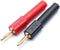 2mm Banana Male Pluge to 4mm Female Socket Probe Connectors Black + Red - (2 Pcs)...