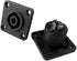 CESS Speaker Jack Twist Lock 4 Pole Square (Rectangle) - Speakon Female Socket Panel/Chassis Mount - Compatible with Neutrik Speakon NL4MP, NL4MPR...