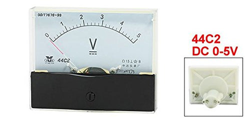 uxcell Analog Panel Voltmeter Volt Meter DC 0-5V Measuring Range 44C2...