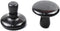 2 Pcs Mushroom Shaped Massage Stones Natural Bian Stone Hot Rock for Spa Massage (2-L, Black)...