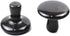 2 Pcs Mushroom Shaped Massage Stones Natural Bian Stone Hot Rock for Spa Massage (2-L, Black)...