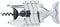 Lazy Fish Corkscrew and Bottle Opener, Stainless Steel Wine Opener, 16.5 x 7.5 x 4.5cm, Silver...
