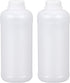 PE Plastic Food Grade Bottles, Wide Mouth Lab Reagent Bottle, Liquid/Solid Sample Seal Sample Storage Container Chemical Bottle (Translucent, 34oz...