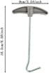 3 Pcs Outdoor Tent Peg Puller Extractor with Plastic Handles, Portable Tool for Camping and Other Outdoor Activities...