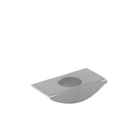 12pcs M8 Solid Half Moon Nuts Washer Spacer Furniture Hardware Accessories for Furniture Connect (Length 27mm x Width 14mm), Silver...