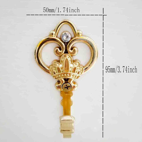 Crown Curtain Wall Hook Household Clothes Hanging Hook Window Drapery Medallion Holdbacks, Curtain Tiebacks, Wall Hook, Tassel Holder 1 Double (Go...