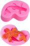 2 Pack Koi Fish Silicone Mold Fish Candy Fondant Mold, 3D Fish Shaped Chocolate Baking Mold Tool for Cake Cupcake Sugar Decorating (Pink)...