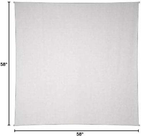 Sunshine Joy Plain White Tapestry 100% Cotton 58x58 Inches...