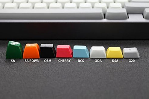 YMDK DSA Blank PBT Keycaps Suitable for Ortholinear Layout MX Keyboard XD75 ID75 Planck Preonic Niu40 (Only Keycap)...