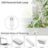 Desk Clip Light,3 Light Modes 10 Dimmable Brightness Reading Light, Flexible Neck Bedside Lamp, Small Table Clamp Lamp for Office, Bedroom, Bed He...
