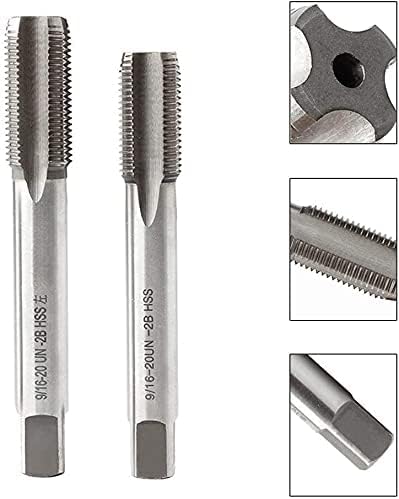Bike Pedal thread repair kit, Right Hand and Left Hand Thread Tap Set, 9/16 x 20 TPI Crank Saver, Bike Crank Repair Tool...