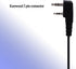Swivel C-Shape Style Earpiece with PTT Compatible for Kenwood NX-1200 NX-1300 NX-P1200 NX-P1300 NX-3220...
