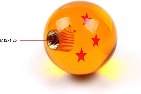 Unifizz Car Dragon Ball Z Star Manual Gear Stick Shift Knob Universal Gear Shifter Knobs with Adapter Fits Most Car(4 Star)...
