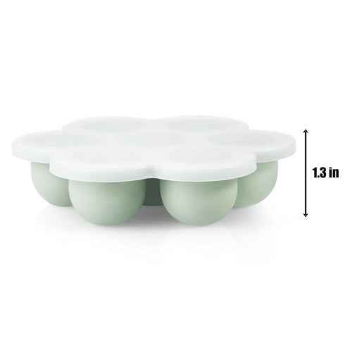 PandaEar 3 Pack Baby Food Freezer Tray with Lids, Silicone Baby Fruit Food Feeder Teether Tray, Baby Food Storage Container Ice Cube Tray Maker fo...