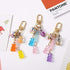 Purple Cute Resin Gummy Bear Key Chain Candy Color Animal Bear Charms Keychains Car Keys Bag Pendant Keyring Jewelry Gift Accessories...