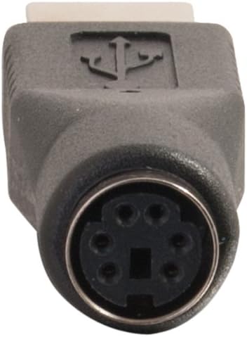 C2G Legrand USB to PS/2 Adapter, Male to Female USB to Playstation 2 Adapter to Use as USB Mouse to PS/2 Adapter, Black USB to PS/2 Keyboard Adapt...