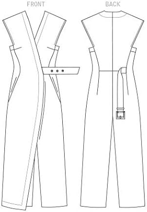 Vogue V1645Y Women's Semi-Fitted Jumpsuit Sewing Pattern by Rachel Comey, Sizes 4-14, White...