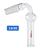 Glass Drying Tube Adapter 75 Degree Bent Lab Drying Tubes with 24/40 Standard Taper Joint Lab Glassware...