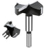 2-3/8 Inch Carbide Forstner Drill Bit, Carbide Tipped Forstner Bit for Hard Wood, Wood Drilling Bit Woodworking Hinge Cutter Tool Kits for Wood Pl...