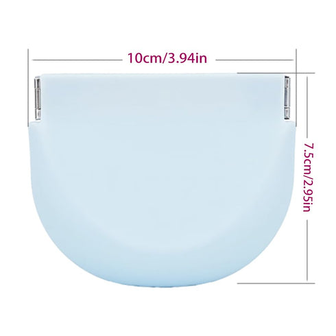 Retainer Case with Vent Holes Slim Silicone Cute Retainer Holder Portable Thin Braces Case Compatible with Invisalign Travel Denture Night Mouth G...
