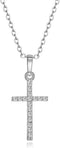 Classic Cross Pendant Chain Necklace Bling Rhinestone Crystal Cross Pendant Necklace for Woman Men Party Gifts Jewelry...