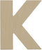 Wooden Letter K Cutouts 12", Wooden Letters for Wall Decor, Home Decor, Crafts, and Party Decorations by Woodpeckers...