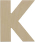 Wooden Letter K Cutouts 12", Wooden Letters for Wall Decor, Home Decor, Crafts, and Party Decorations by Woodpeckers...