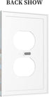 Beach Theme Rustic Sign Faux Wood Outlet Switch Plate 1 Gang Wall Plate Decorative Duplex Light Switch Cover Electrical Receptacle Faceplate for K...