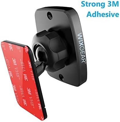 WixGear (2 Pack Universal Stick On Dashboard Magnetic Phone Car Mount, for Cell Phones and Mini Tablets with Fast Swift-snap Technology, (Newer Bi...