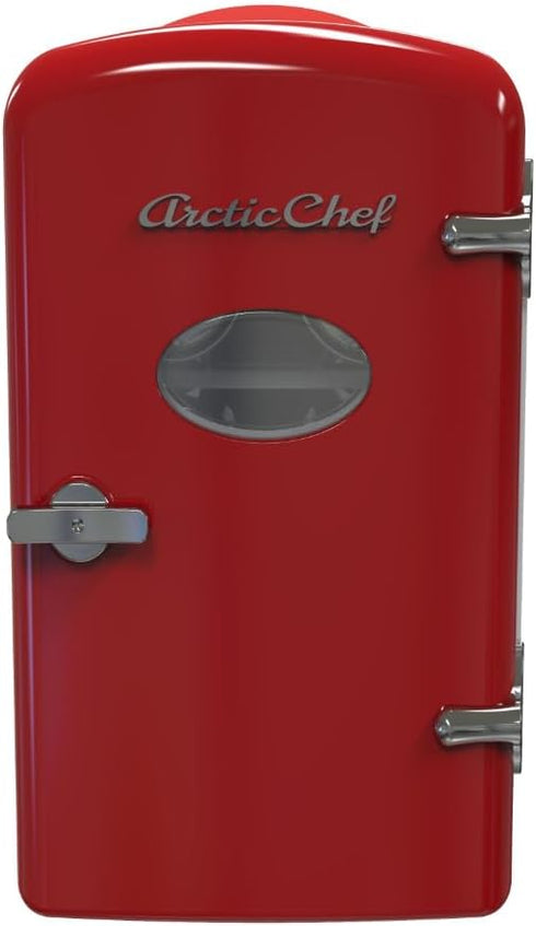 ARCTIC CHEF RMIS129RED Mini Compact Refrigerator-Red, 0.14 Cubic Feet...