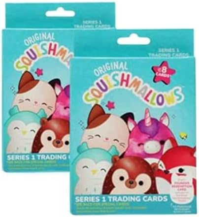 Squishmallows Official Kellytoy Series 1 Trading Cards (Pack of 2)...