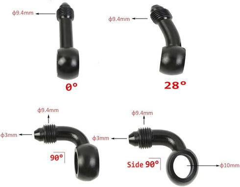 Motorcycle Brake Hose Banjo Fittings Only, for our Motorcycle Brake Hose (Only 90 Degree?...